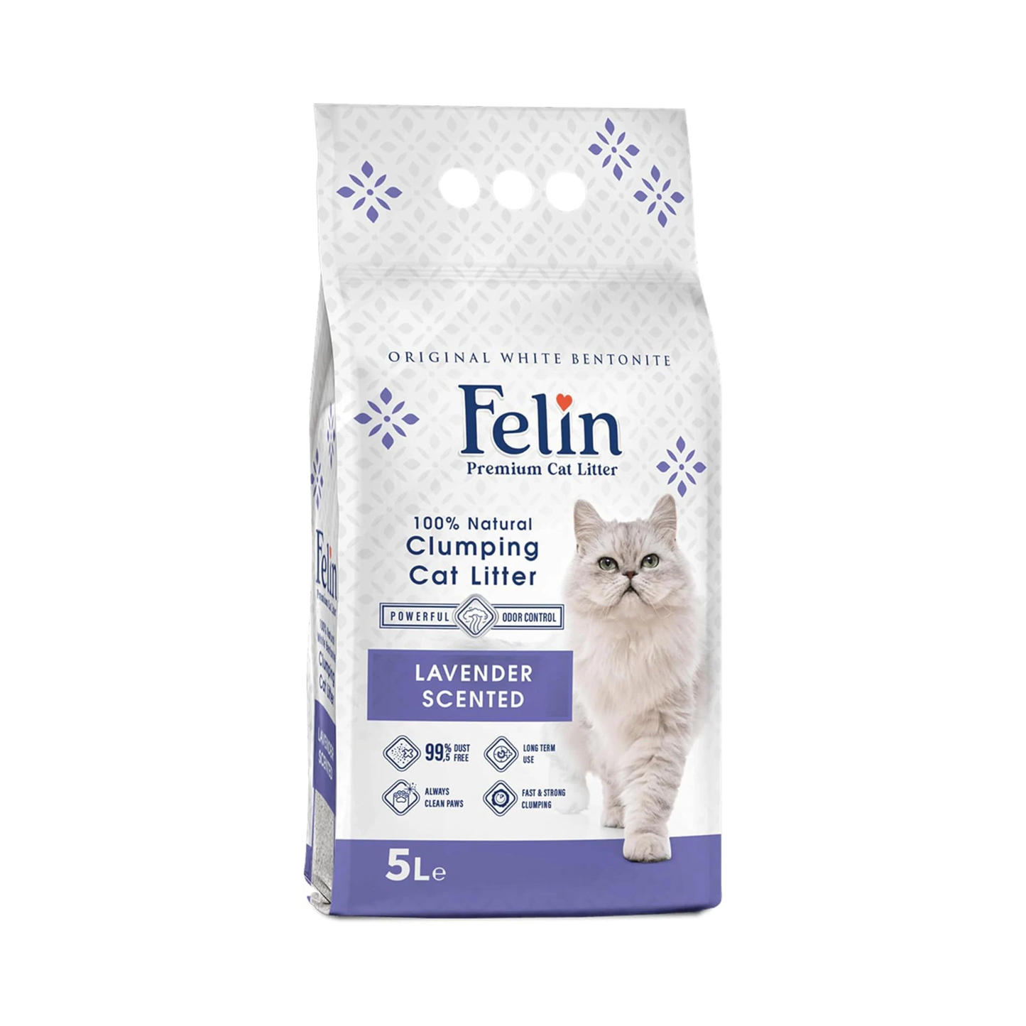Felin Cat Litter – Natural Bentonite, Dust-Free, Clumping, 10L