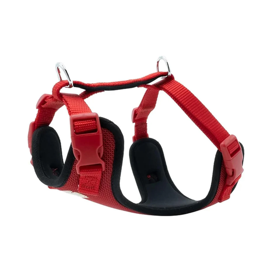 Airy Webbing No-Pull Dog Harness – Reflective, Adjustable & Padded Vest (Black, Small)