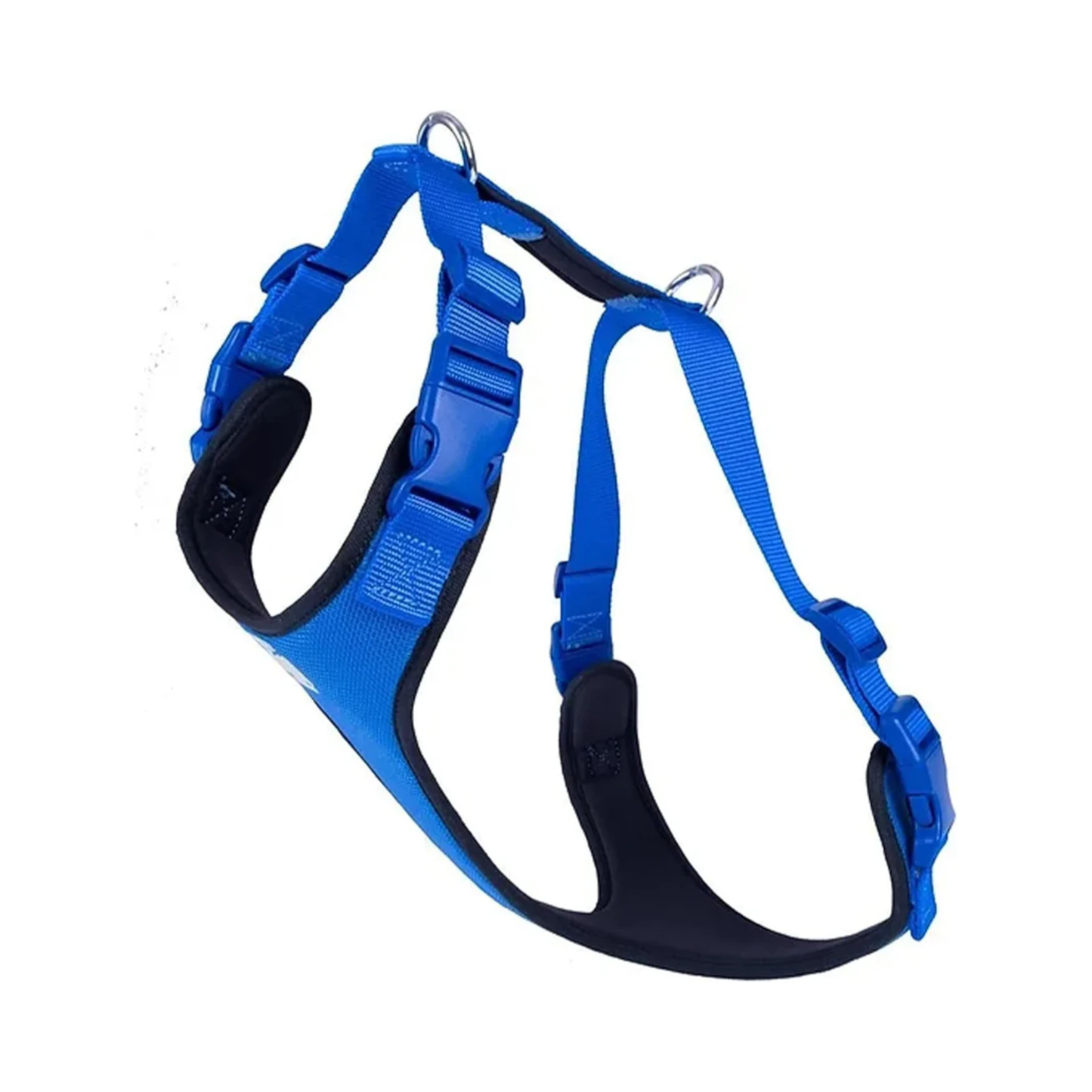 Airy Webbing No-Pull Dog Harness – Reflective, Adjustable & Padded Vest (Black, Small)