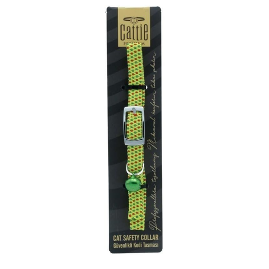 Teo Premium Elastic Reflective Cat Collar with Bell – Red (20–30 cm)