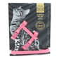 Teo Premium Webbing Cat Harness & Leash Set – Black (25–40 cm)