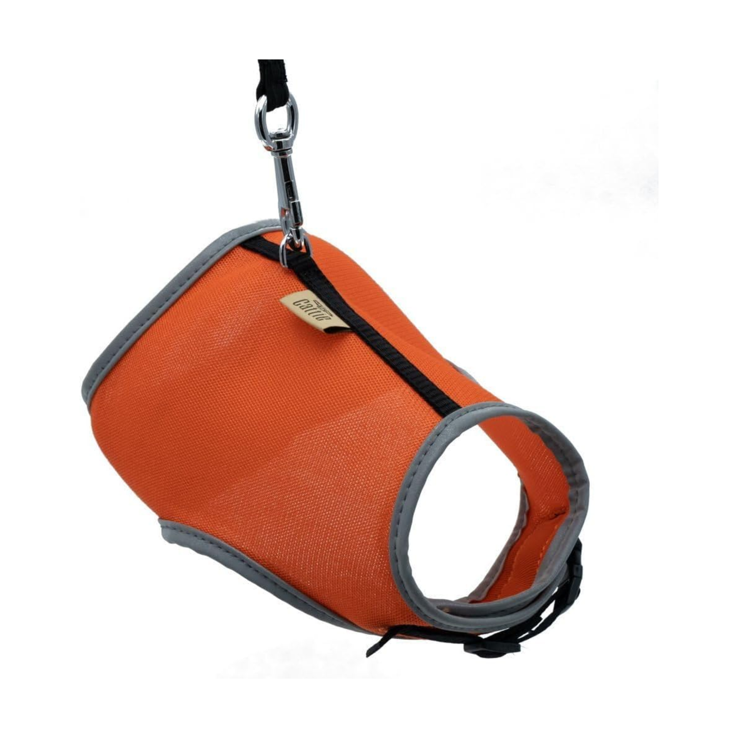 Airy Webbing Breathable Cat Harness & Leash Set – Beige (25–35 cm)