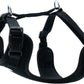 Airy Webbing No-Pull Dog Harness – Reflective, Adjustable & Padded Vest (Black, Small)