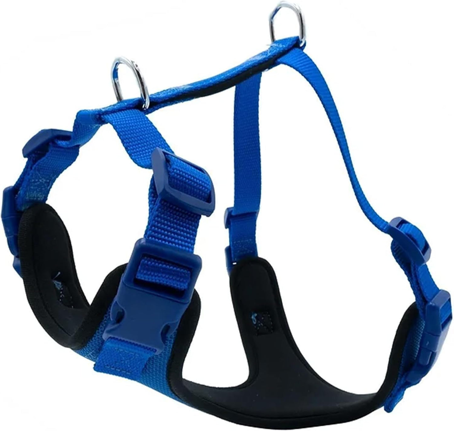 Airy Webbing No-Pull Dog Harness – Reflective, Adjustable & Padded Vest (Black, Small)