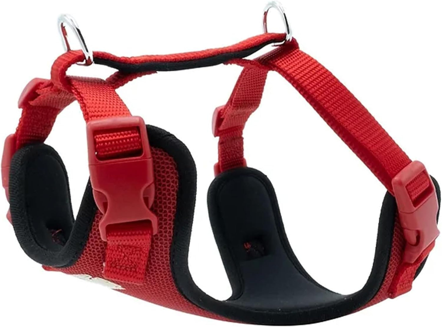 Airy Webbing No-Pull Dog Harness – Reflective, Adjustable & Padded Vest (Black, Small)