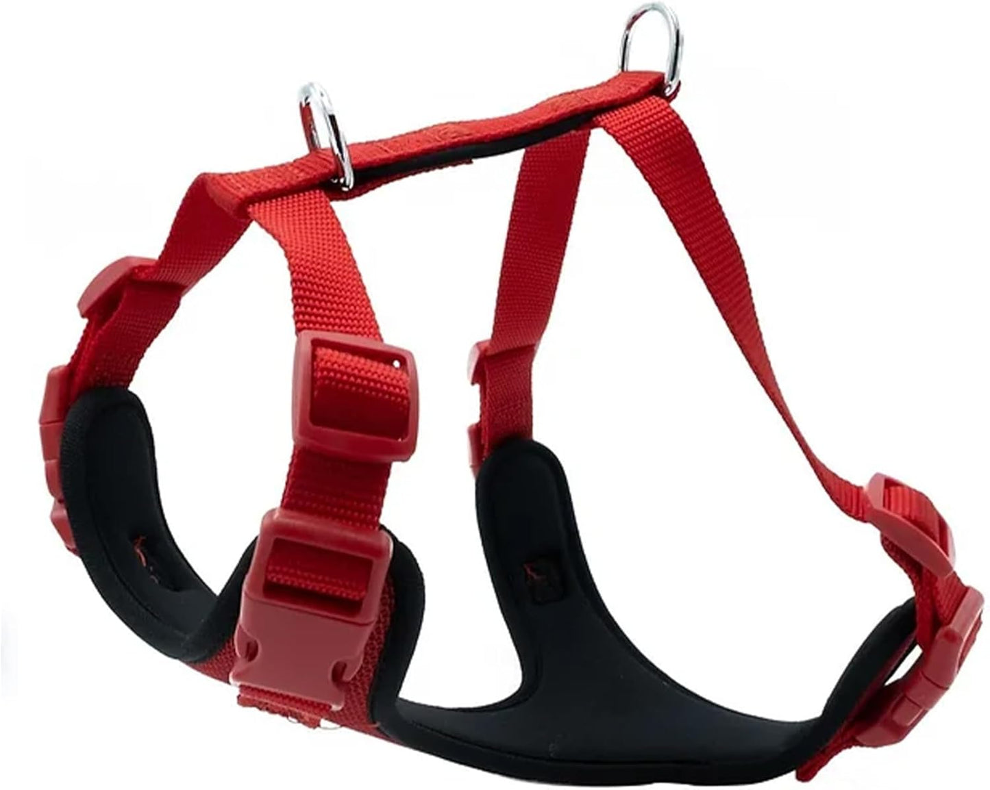 Airy Webbing No-Pull Dog Harness – Reflective, Adjustable & Padded Vest (Black, Small)