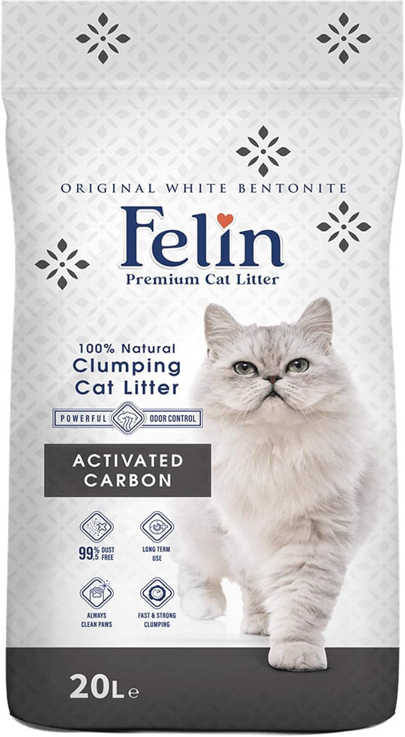 Felin Cat Litter – Natural Bentonite, Dust-Free, Clumping, 10L