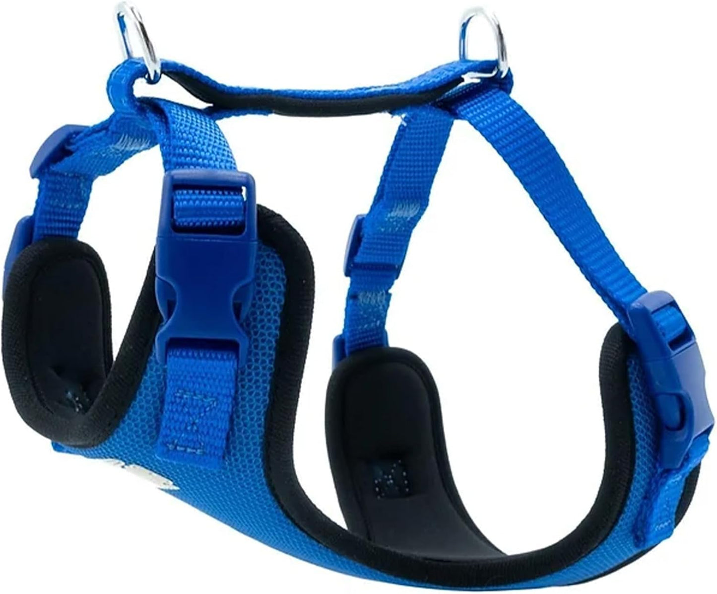 Airy Webbing No-Pull Dog Harness – Reflective, Adjustable & Padded Vest (Black, Small)