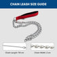 Comfort Webbing Dog Chain Leash – Heavy-Duty Metal Leash (110 cm)